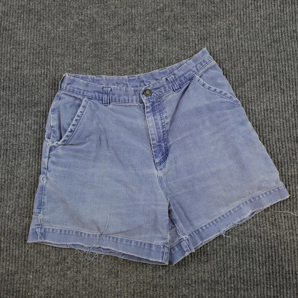 Vintage Patagonia Stand Up Shorts Mens 30 Blue Light Wash Relaxed Fit Distressed